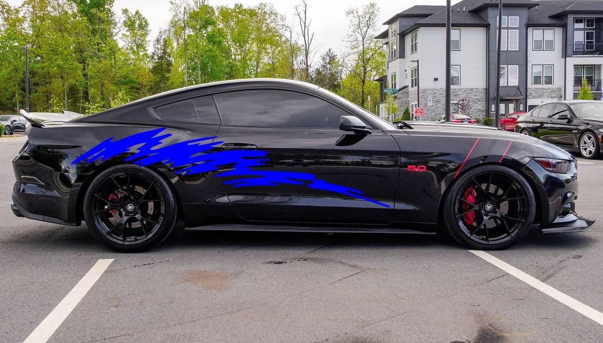 Sticker for Ford MUSTANG Flash graphics Vinyl Design Graphics Decal 2015-Present