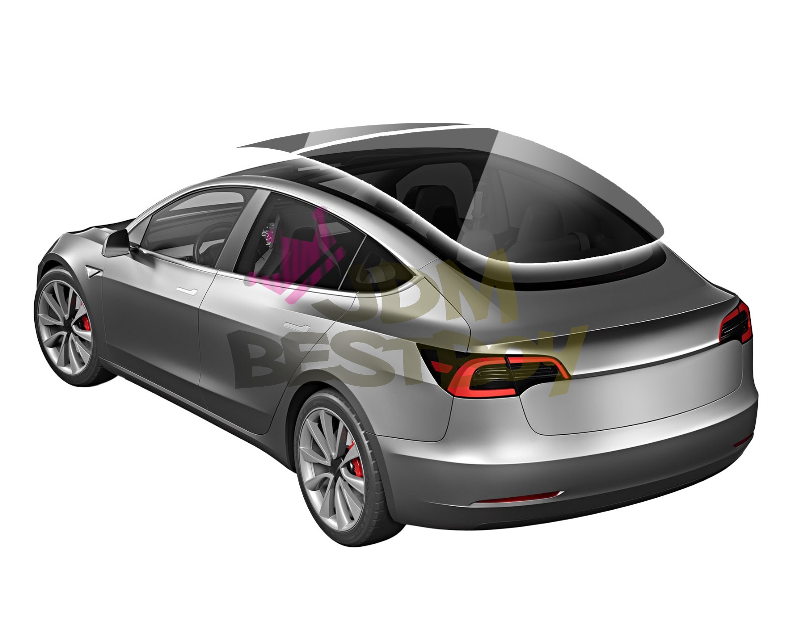 TPU Essmo Security Black Smoke Glass Sunroof VLT70% UV99% Windshield Sunshade
