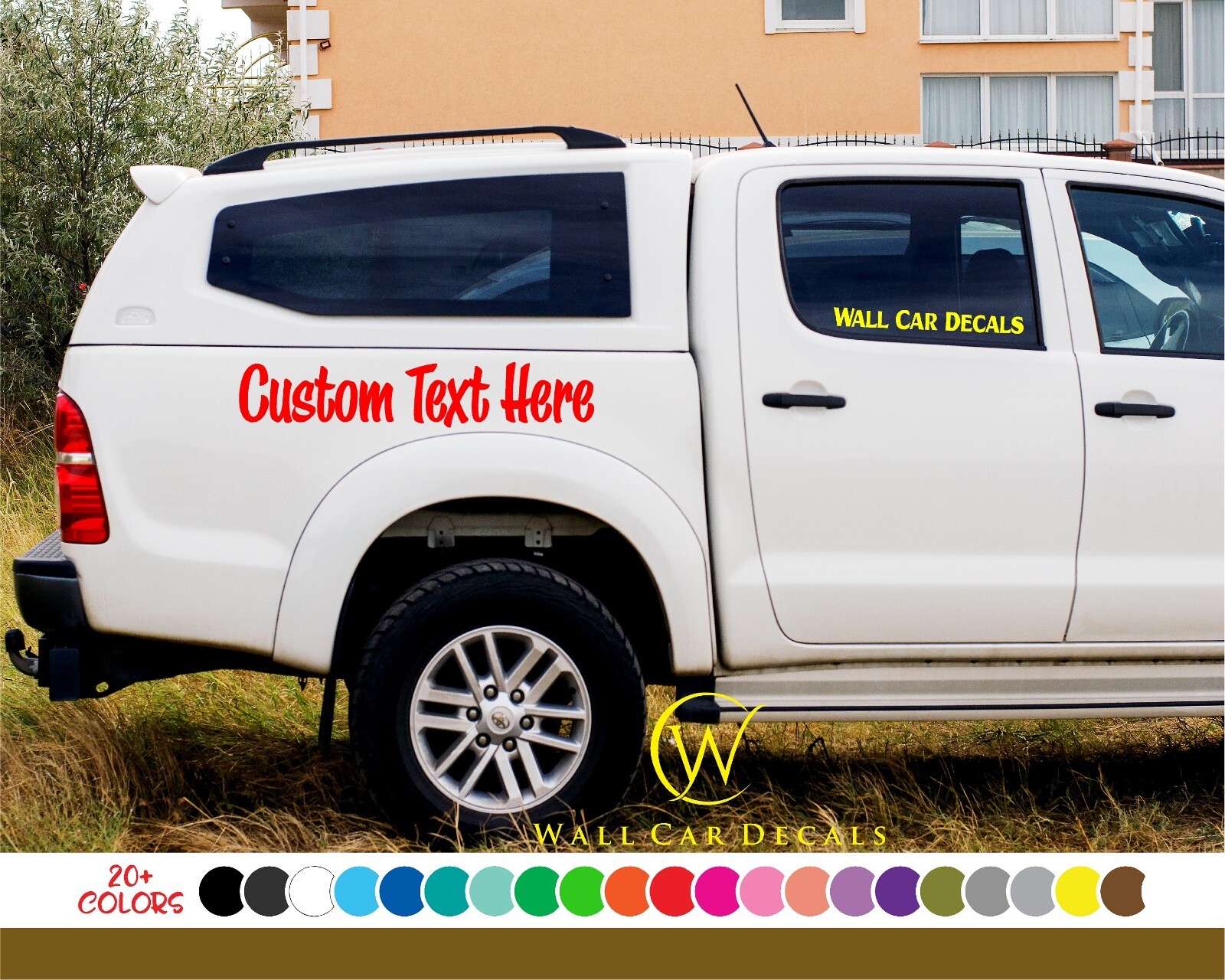 3×24 Custom Text Personalized Name Decal Car Door Windshield Window Body Sticker