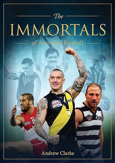 AFL FOOTBALL IMMORTALS BOOK, NEW,BEST SELLER, BARGAIN, TEAMS PLAYERS CHAMPS,4