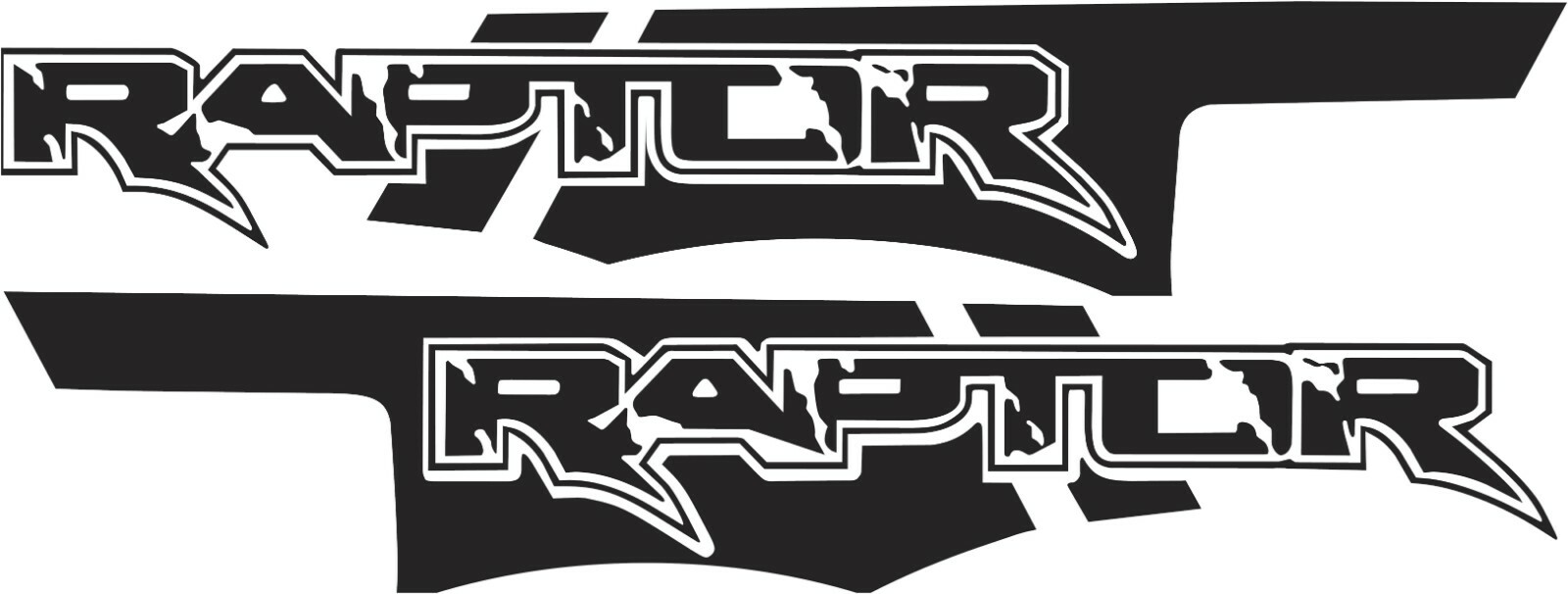 Fits Ford Raptor SVT F150 Bedside Vinyl Graphics Decals Carbon Fiber