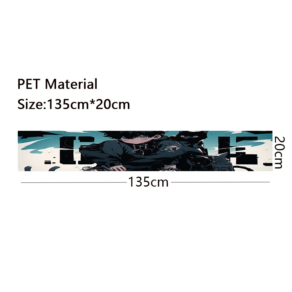 Anime Boy Girl Car Auto Front Windshield Gear Sunshade Decorative Decals