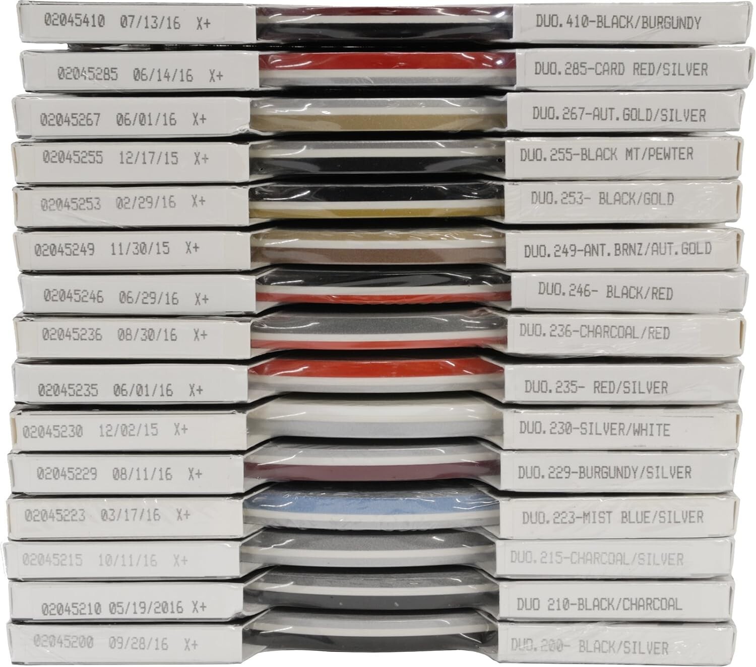 Universal 4/16″ 2-Color Pinstripe (Duo-Tone) 02045200- Black/Silver Metallic