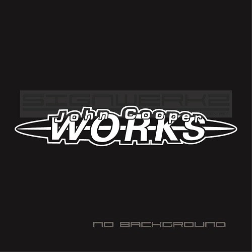John Cooper Work Decal Sticker Euro Racing mod countryman mini cooper s Pair