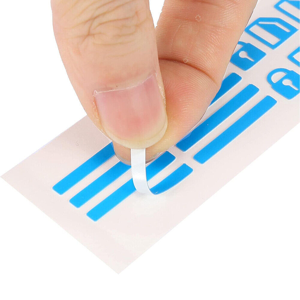 Car Door Window Switch Luminous Blue Sticker Night Safety Decal Glow In The Dark