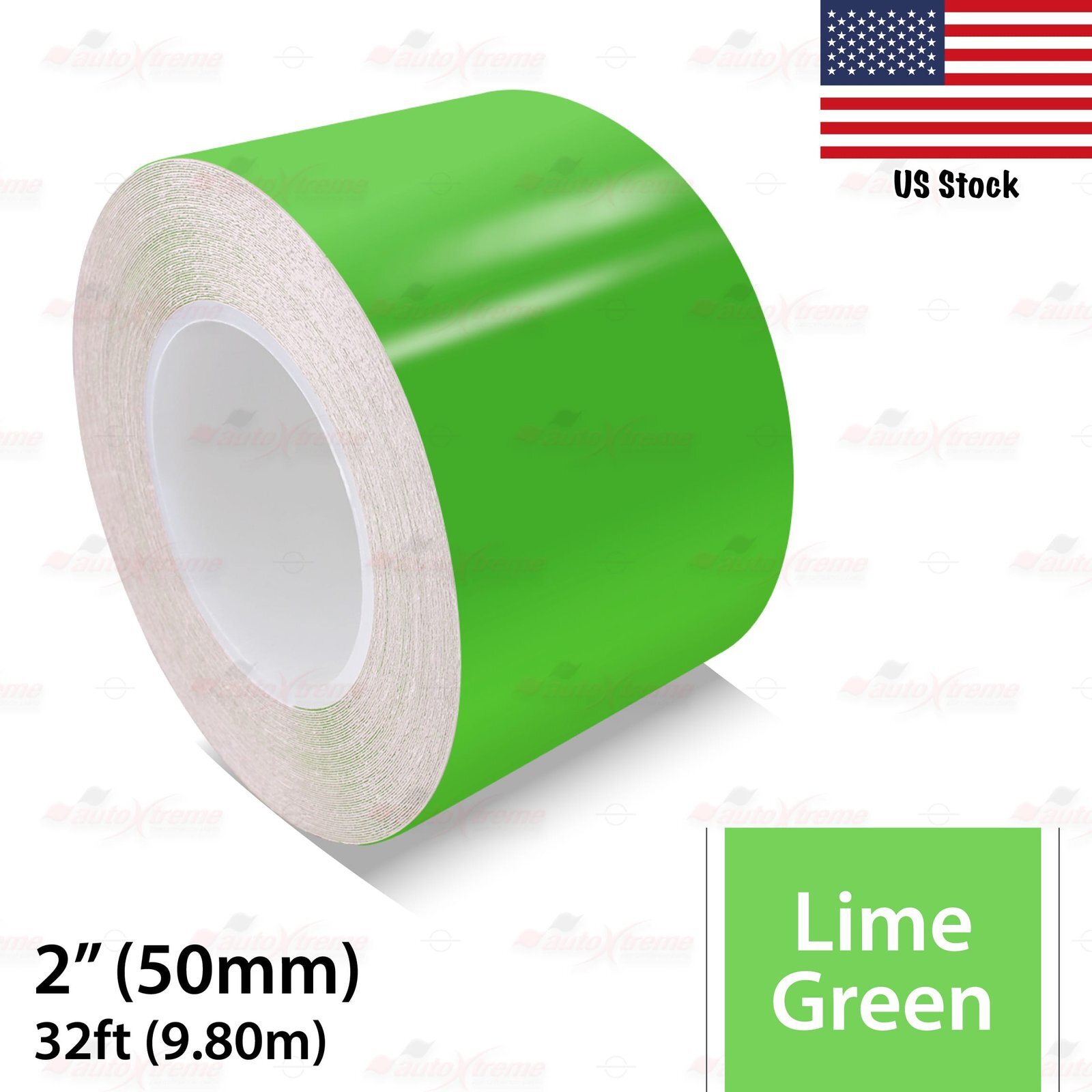 2″ Vinyl Pinstriping Pin Stripe Car Styling Tape Decal Sticker 50mm LIME GREEN