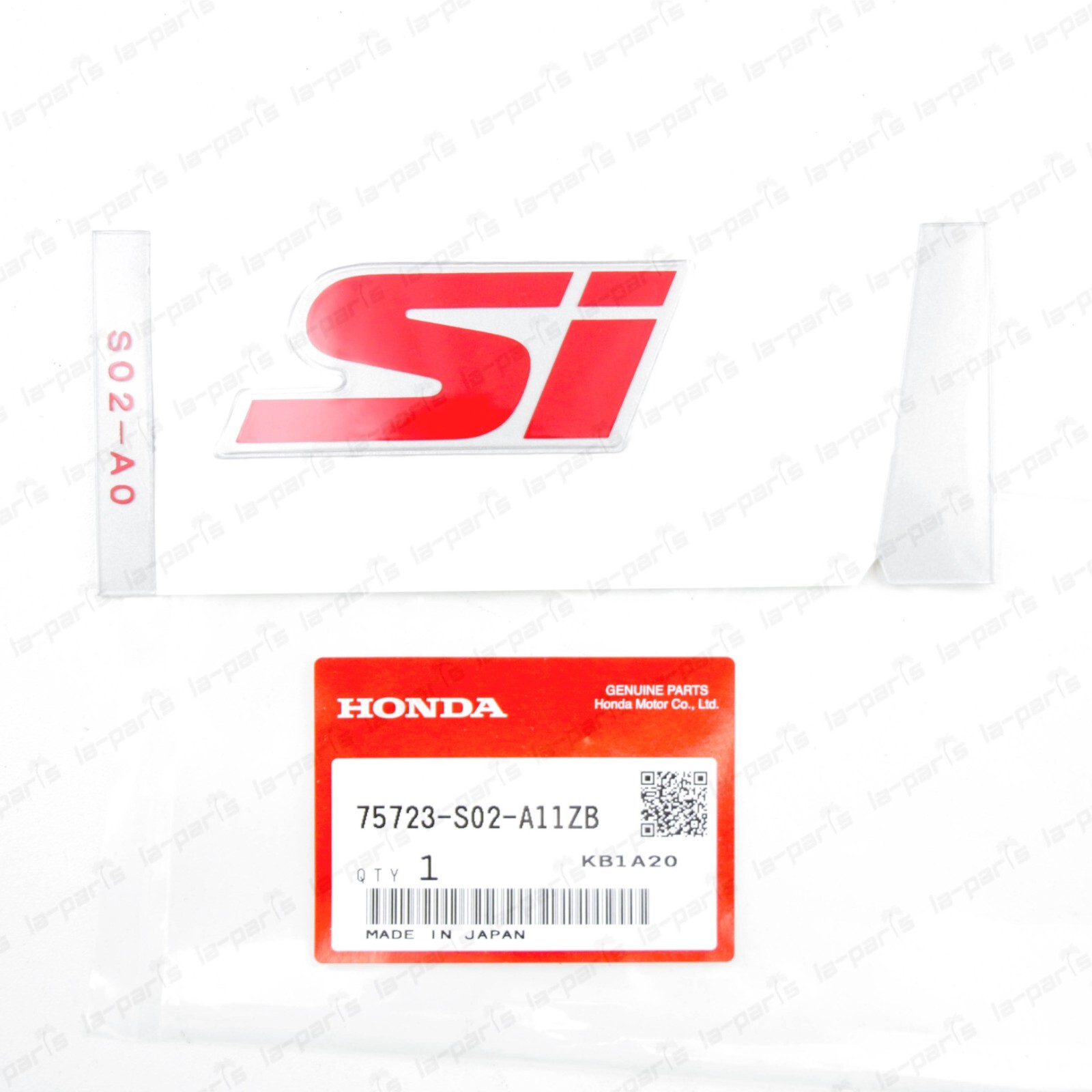 GENUINE HONDA 99-00 CIVIC COUPE SI EM1 REAR RED SI TRUNK BADGE REAR EMBLEM