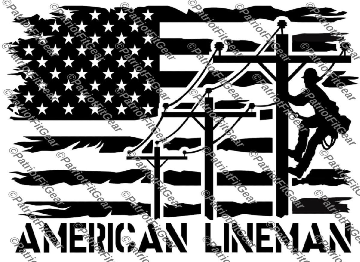 American Lineman,Line life,Line Work,Linemen,Got Power Thank A Lineman,Flag