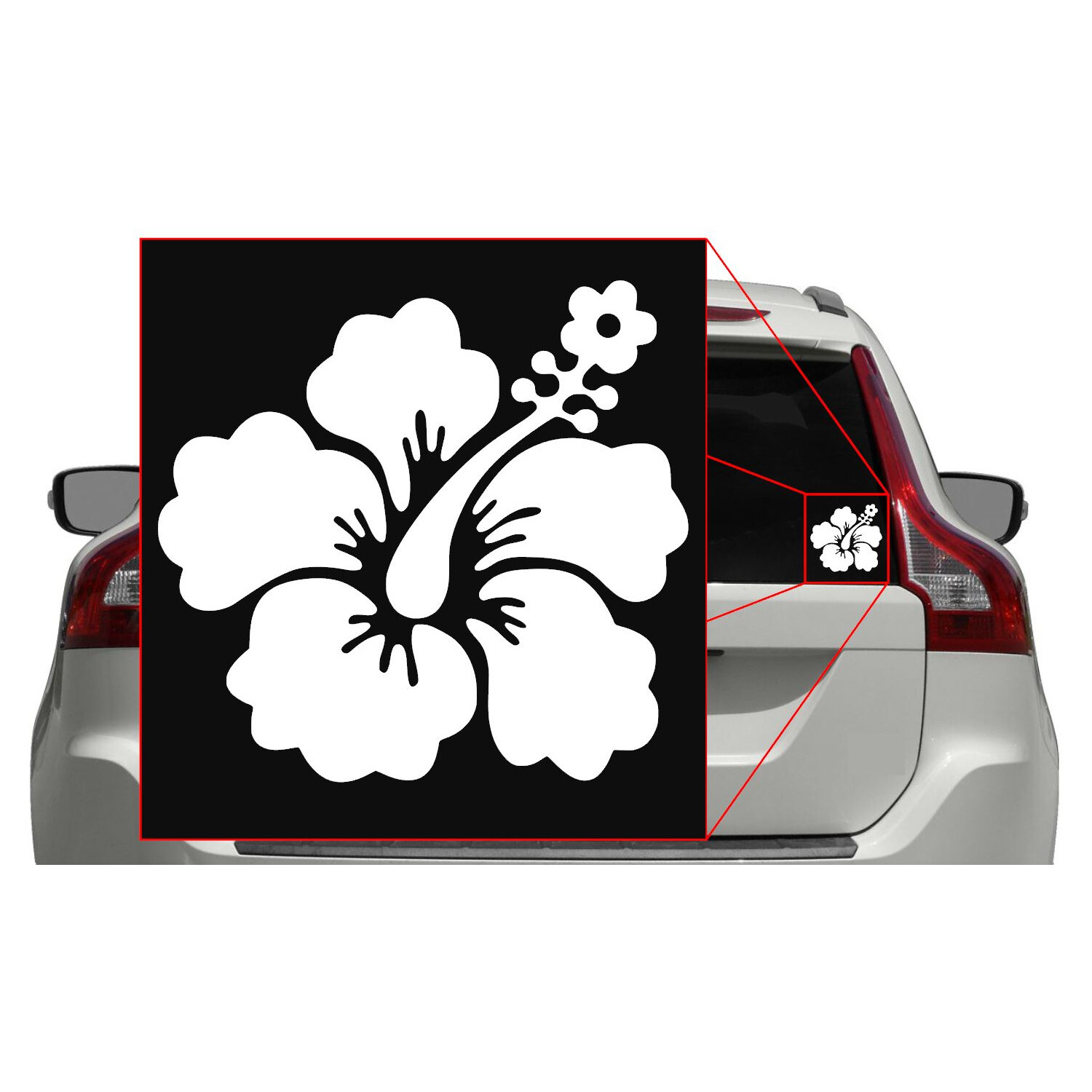 Hibiscus Flower [PICK COLOR] Hawaii Vinyl Decal Sticker Laptop/Car/Truck/Window