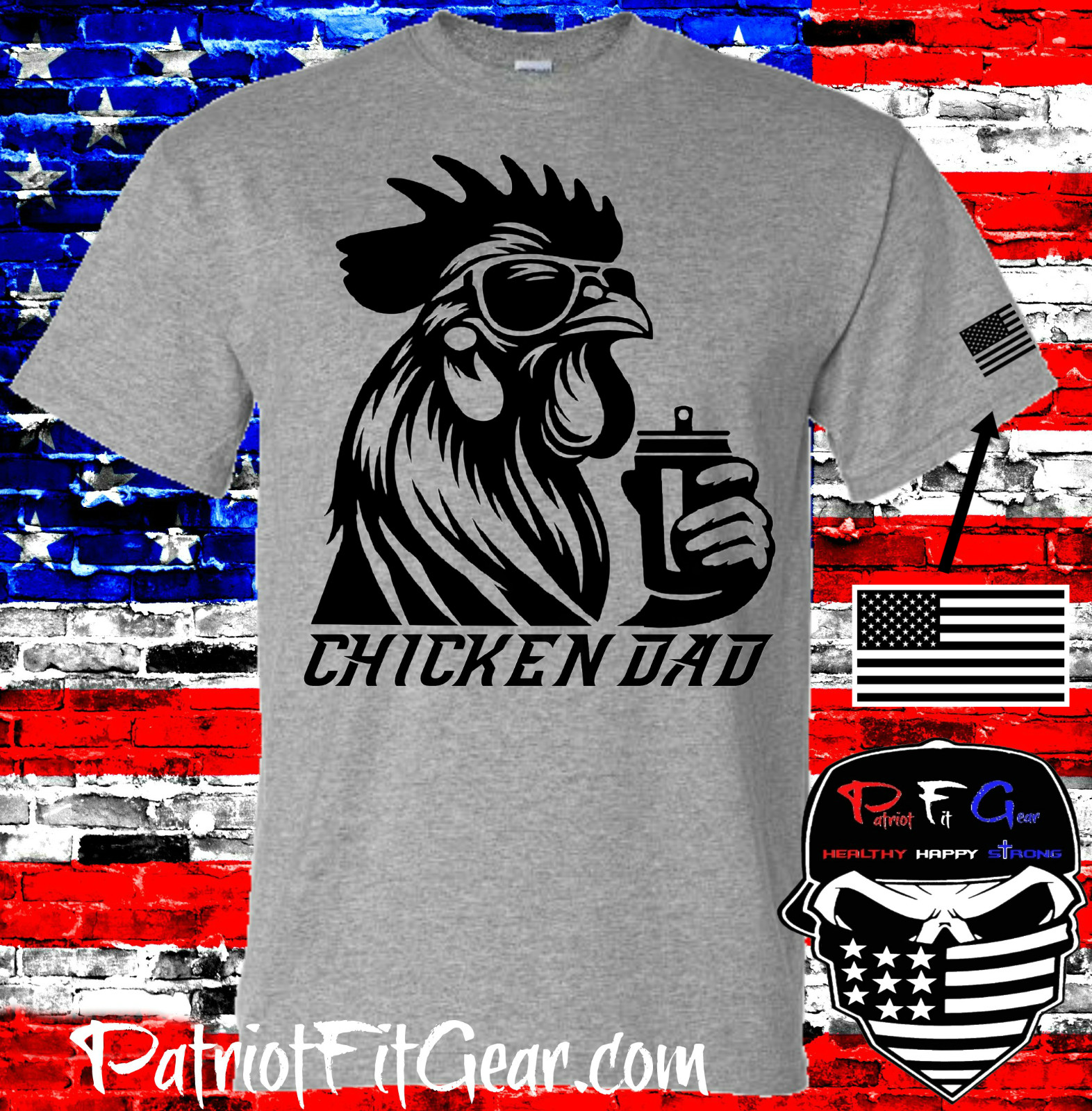 Chicken Dad, Chicken, Fowl, Rooster,Poultry Farm, Hen,Pullet,Custom Vinyl Decal