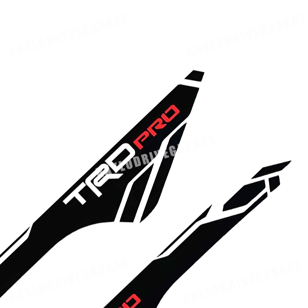 2pcs For Tacoma TRD PRO Letter 2016-2023 Bed Side Vinyl Decals Stickers Kit