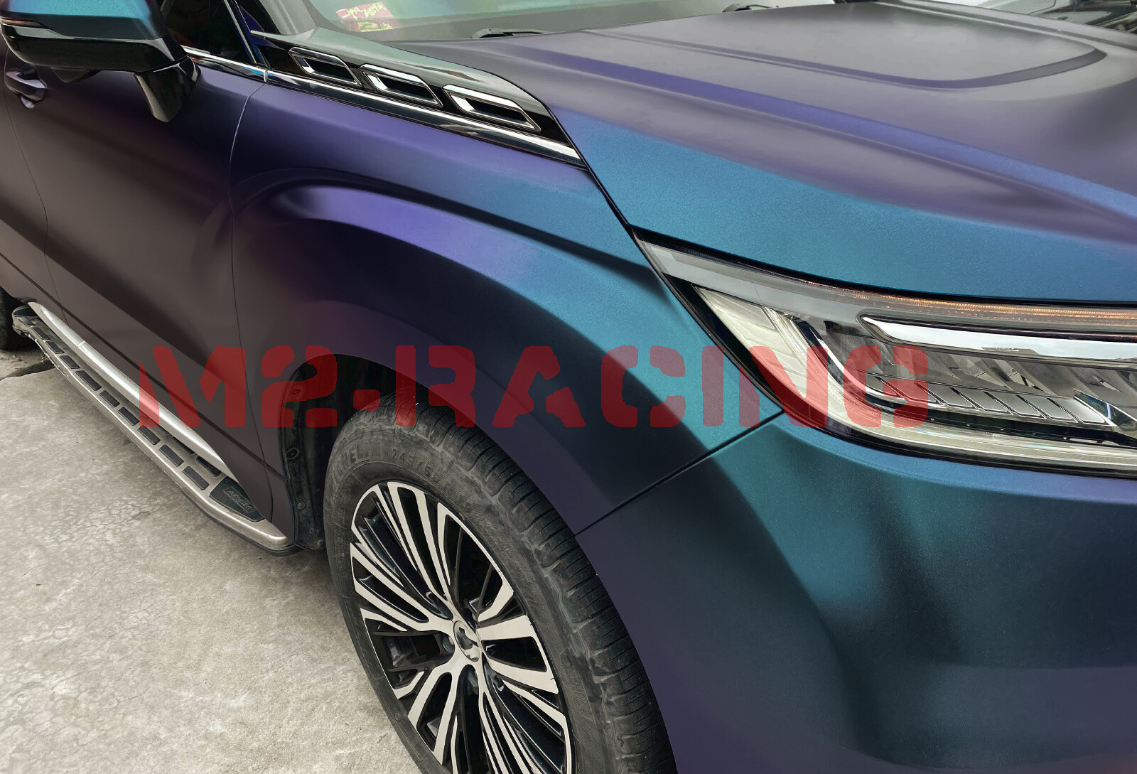 【Chameleon】 Purple Teal Matte Color Change Sticker Decal Car Vinyl Wrap Sheet
