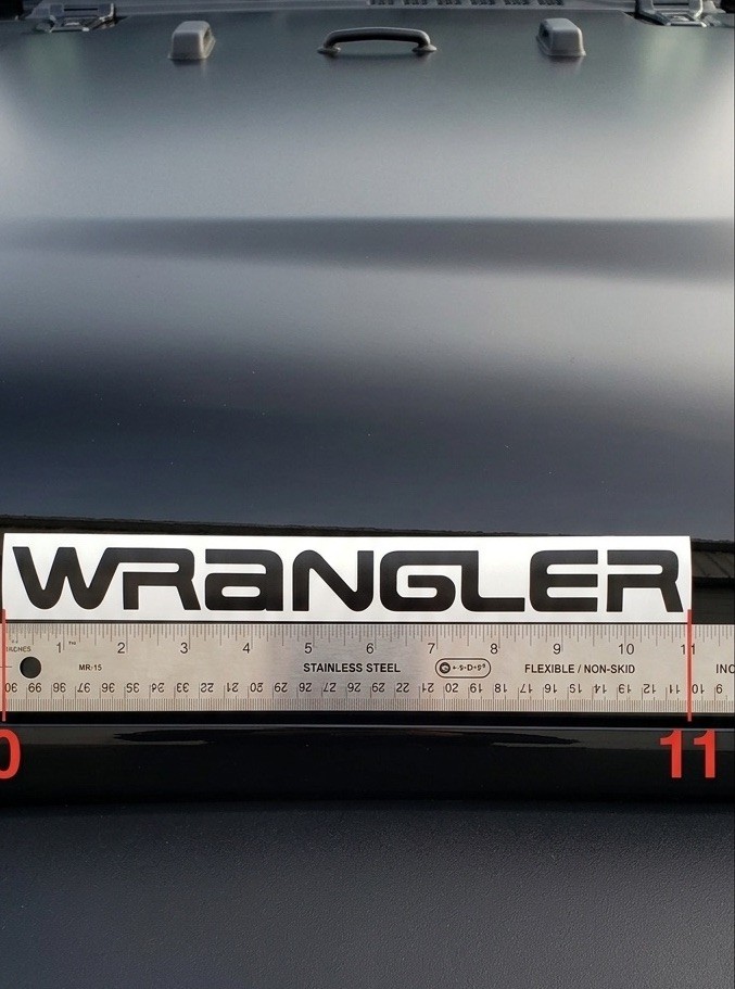 Car Stickers Fits YJ Wrangler, Vinyl Sticker Decal 11”