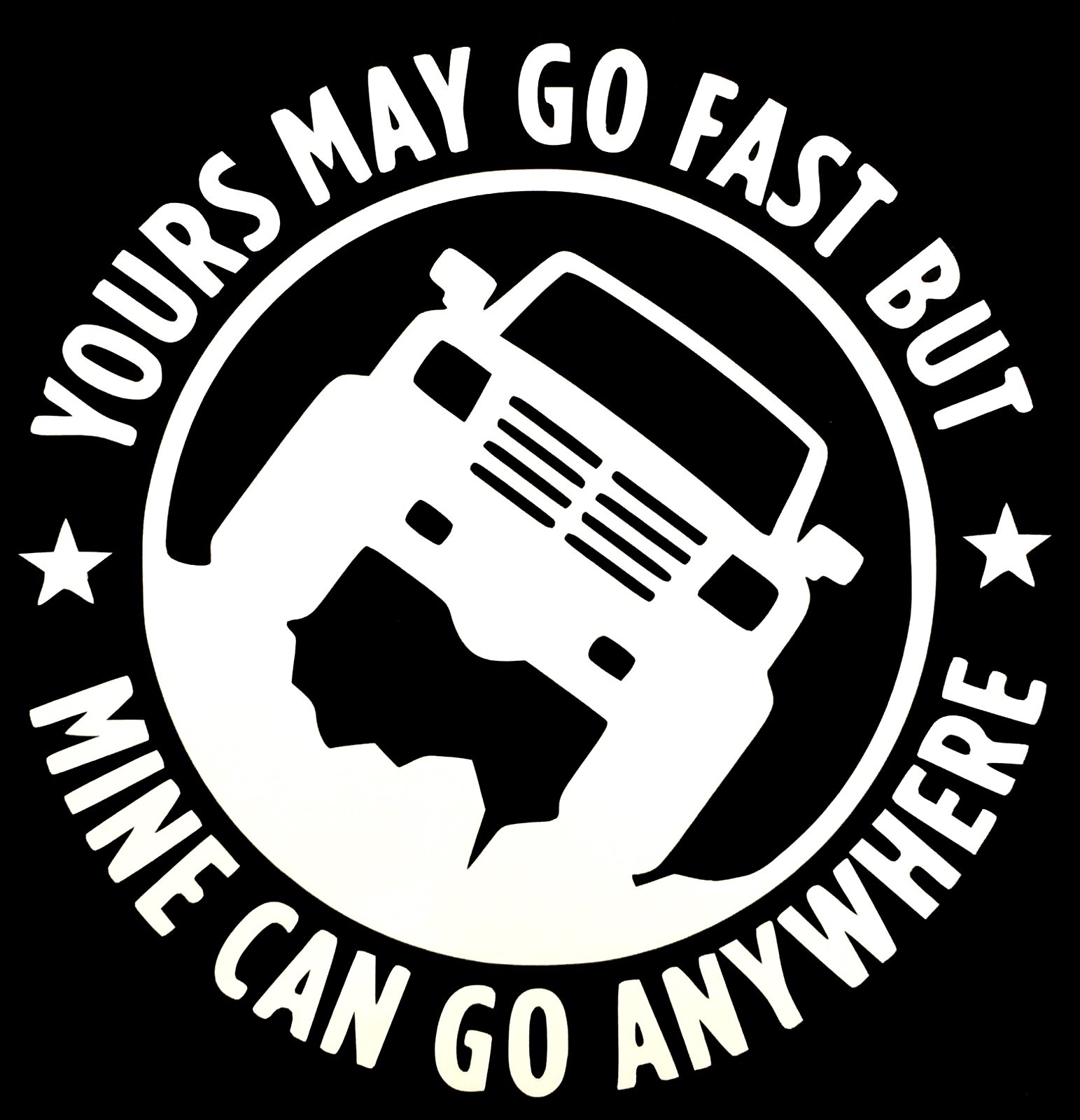 YOURS MAY GO FAST DECAL 4X4 4WD OFFROAD SUV TRUCK Fits CHEVY FORD DODGE GMC