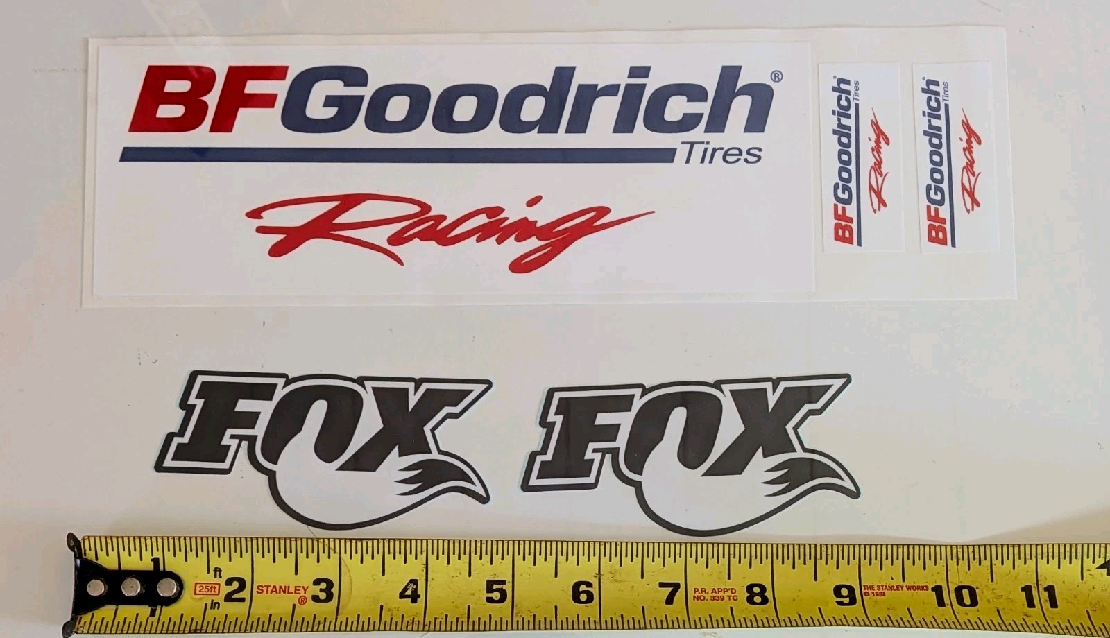 5 Classic Racing decals NHRA Hotrod stickers FOX BFG 8″ Large Format + Toolbox