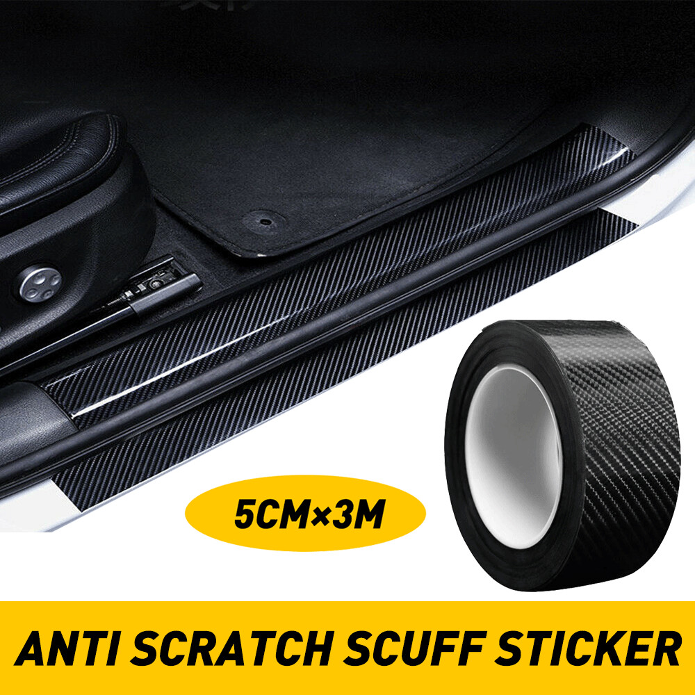 Protector Sill Scuff Car Door Plate Sticker Bumper Body Anti-Scratch Strip EXV