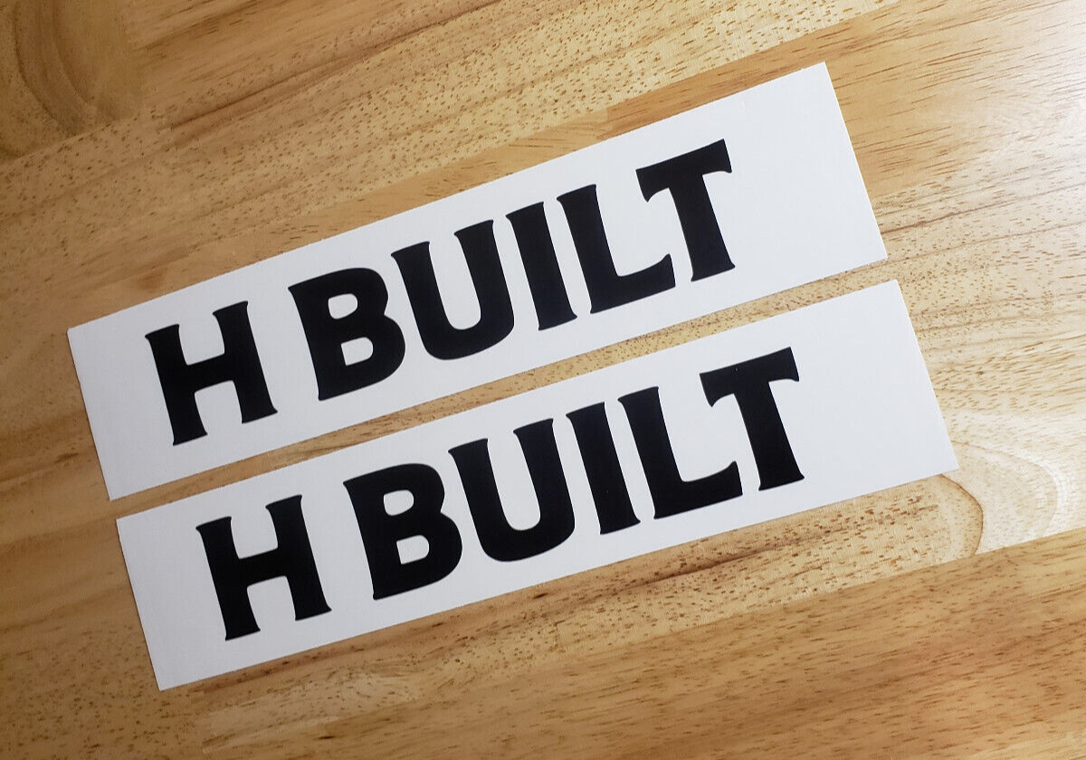 HOMEMADE TRAILER Decals Stickers H BUILT SET OF 2 24″ Fast usa