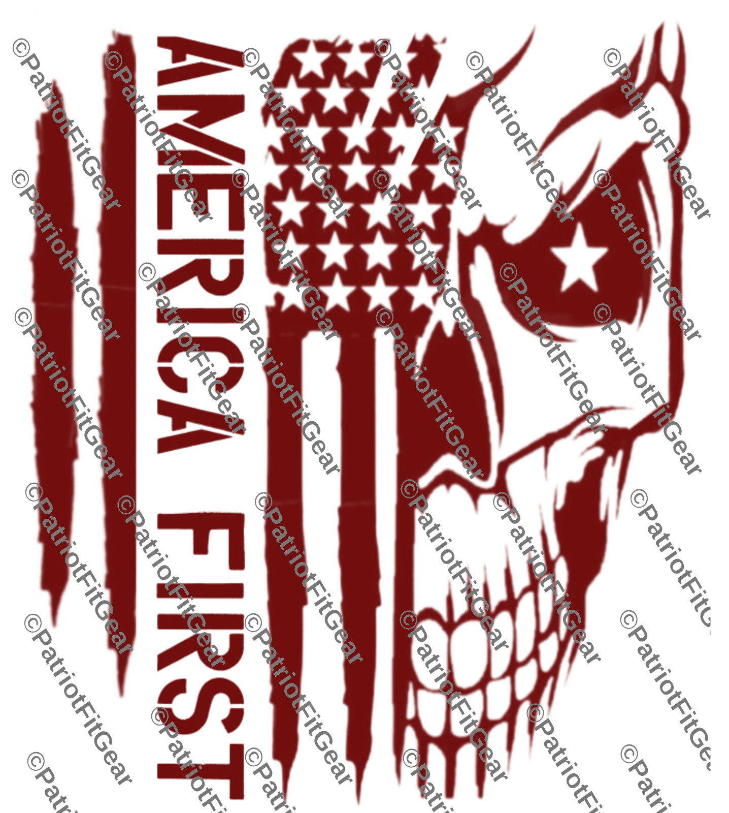 America First,Death Skull,Flag,We The People,MAGA,Liberty,Custom Vinyl decal