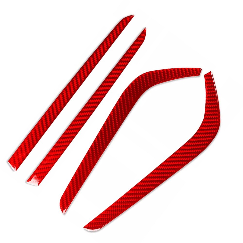 Direct Fit Fog Light Eyelid Trims in Red for Honda For CRV Years 2017 2021
