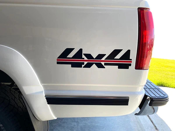 4×4 Off Road Sticker Vinyl Decal Fits 1988-1998 Chevy Truck Silverado 1500