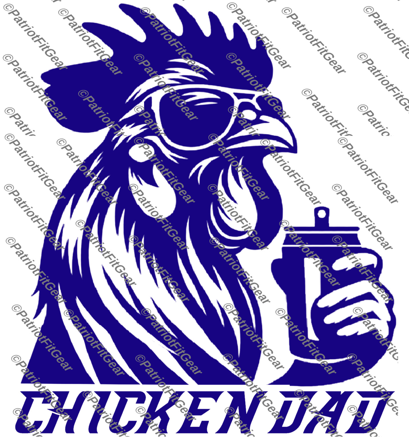 Chicken Dad, Chicken, Fowl, Rooster,Poultry Farm, Hen,Pullet,Custom Vinyl Decal