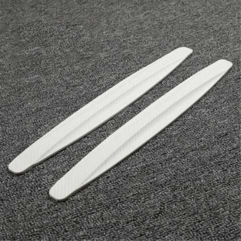 Car Front Rear Corner Bumper Guard Protector Anti-collision Strip Carbon Fiber