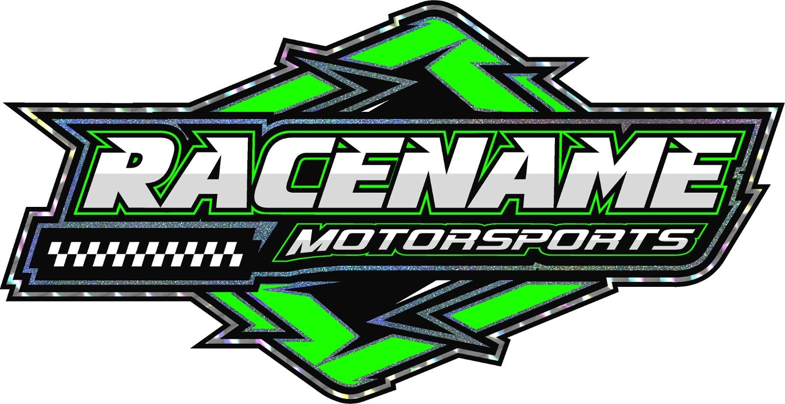 Custom Your Name Racing Decals Trailer Truck MX ATV Race Car Go Kart Sprint IMCA