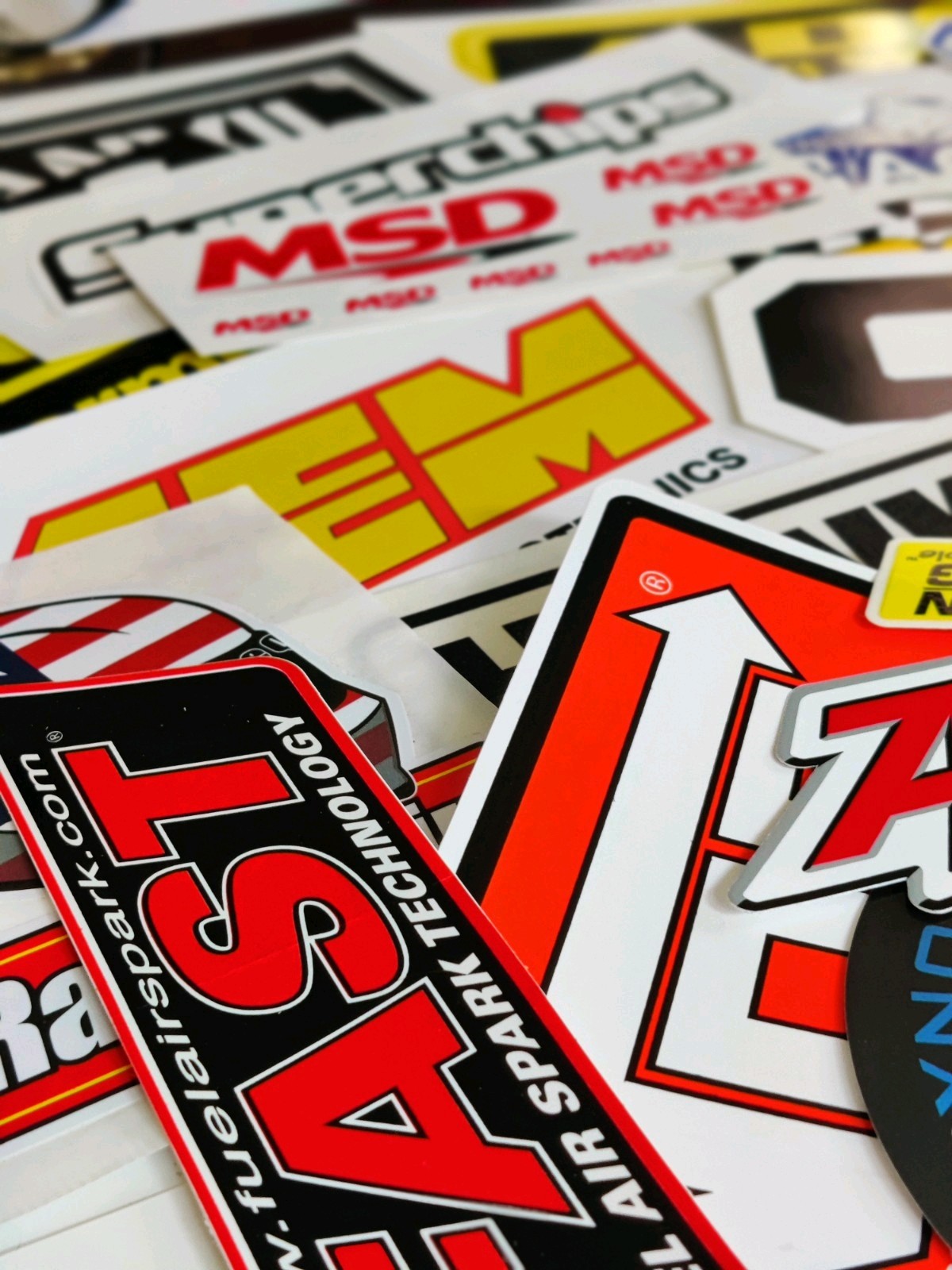 Premium Brands Only Lot of 15 Racing Decals Stickers NHRA ToolBox. Mancave