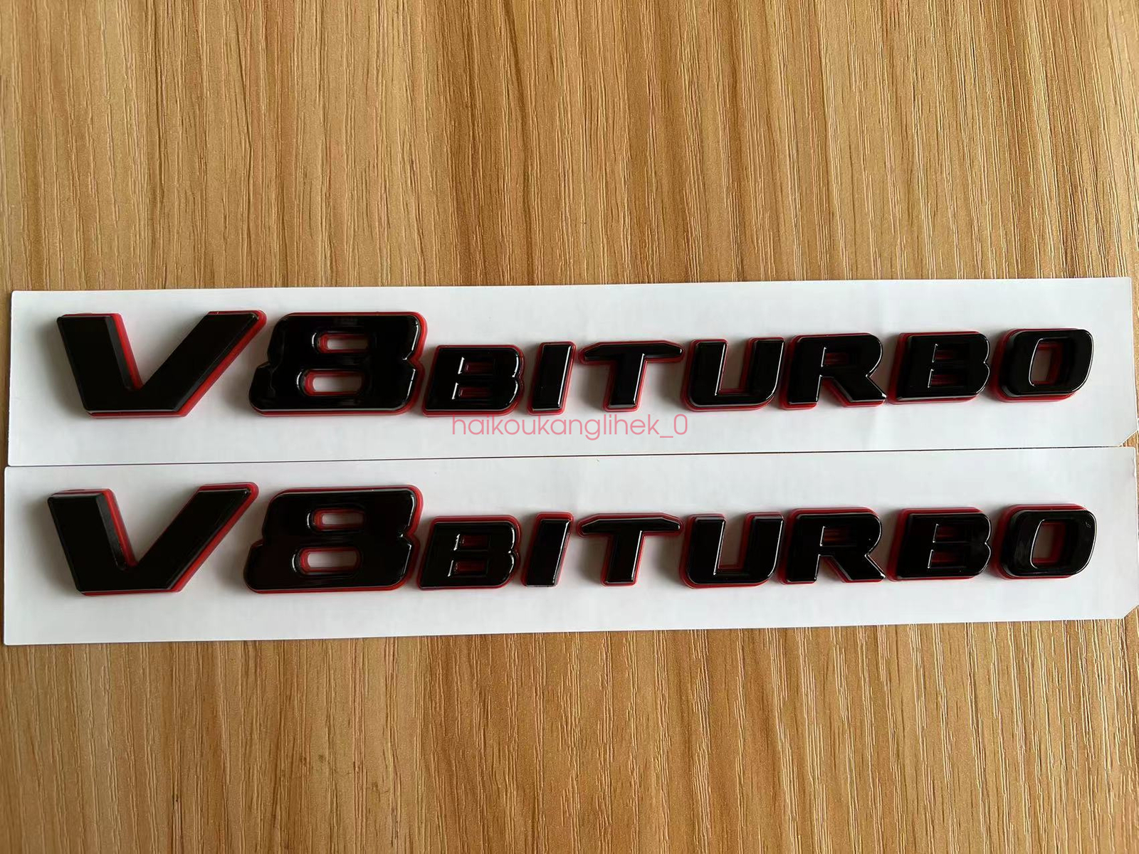Black RED GLE63 AMG V8 BITURBO Emblem Badge Sticker Set For