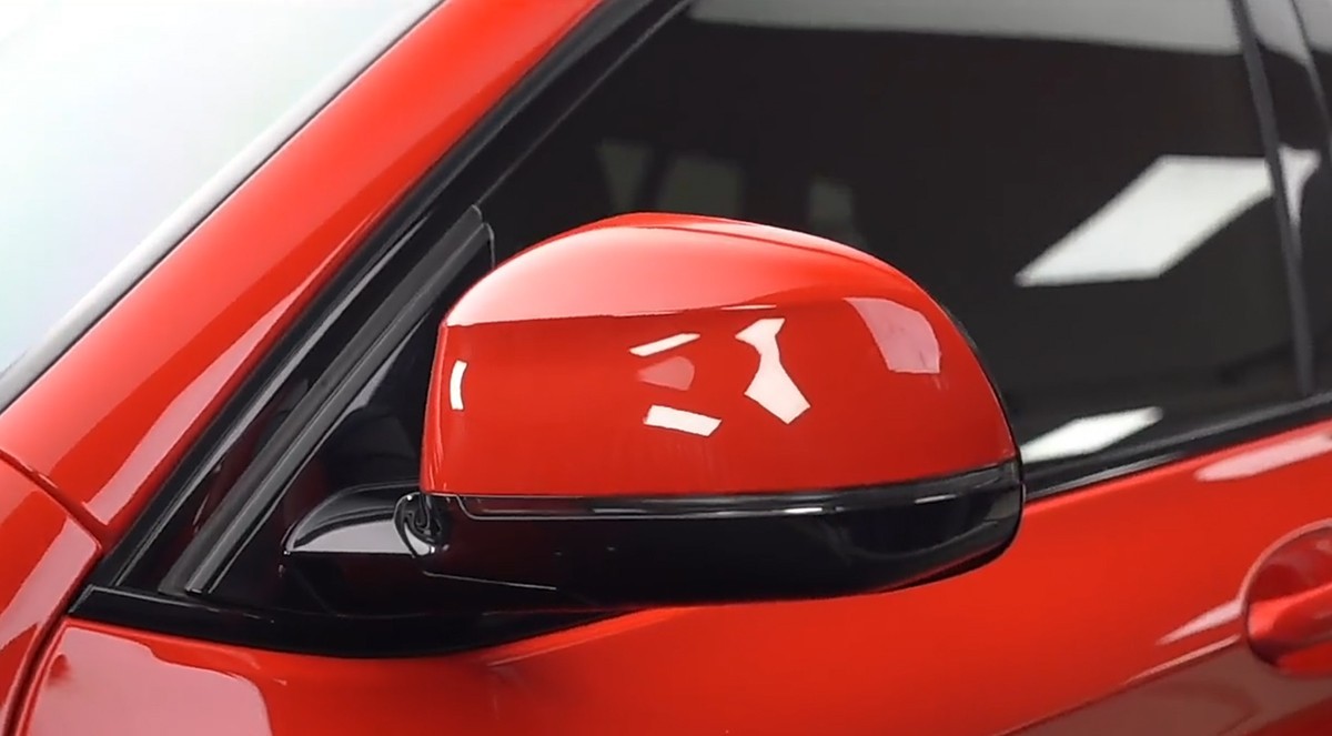 Ultra Gloss PET Liner Ferrari Red Car Vinyl Wrap Adhesive Film Air Release DIY