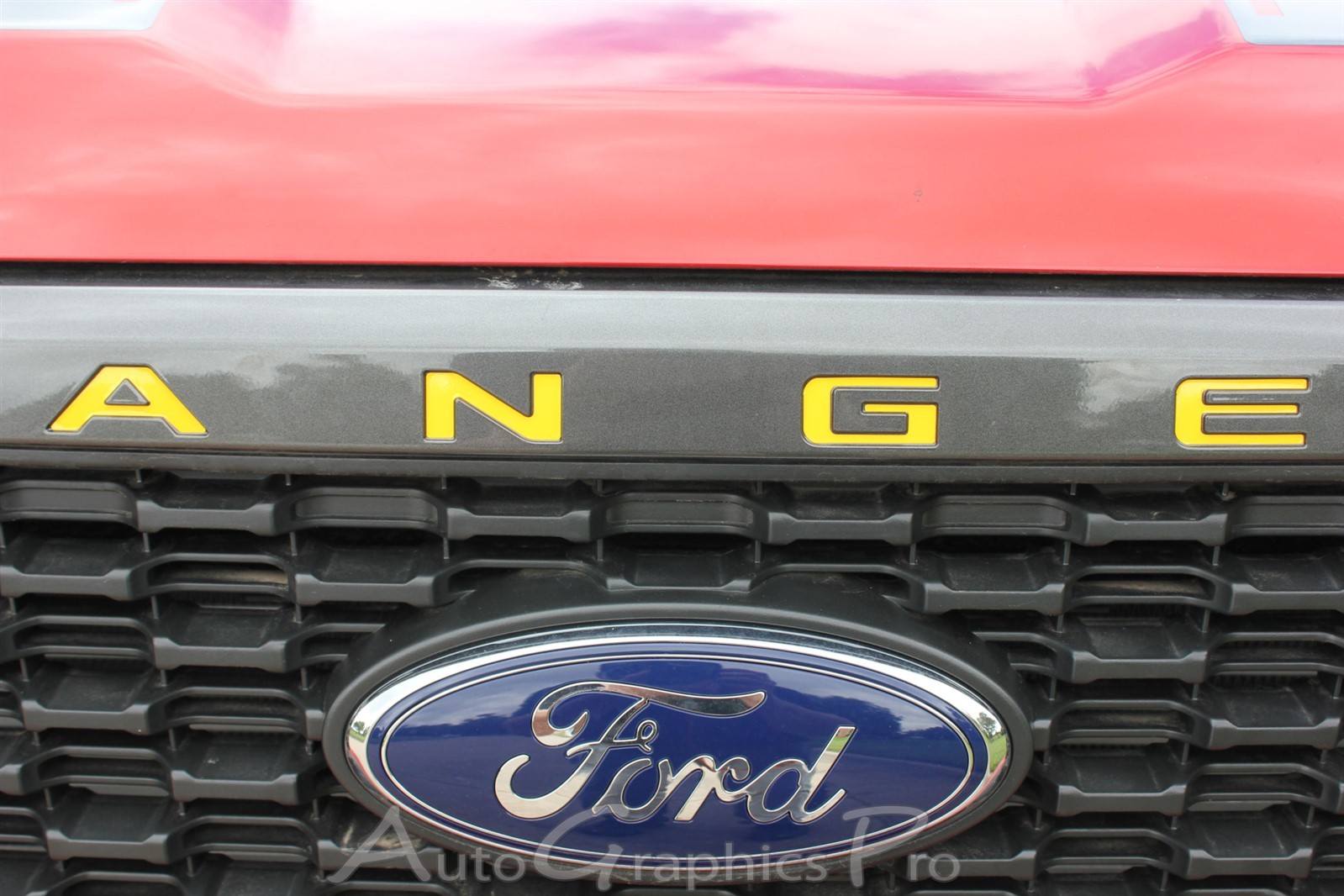 For 2019-2023 Ford Ranger | GRILL Decal Letters Text Stripes Vinyl Graphic