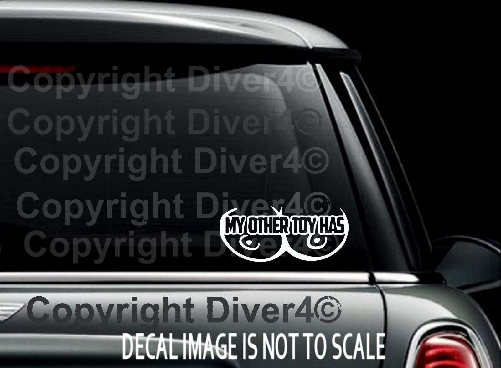 My Other Toy Has Boobs Custom Car Van Window Decal Sticker US Seller