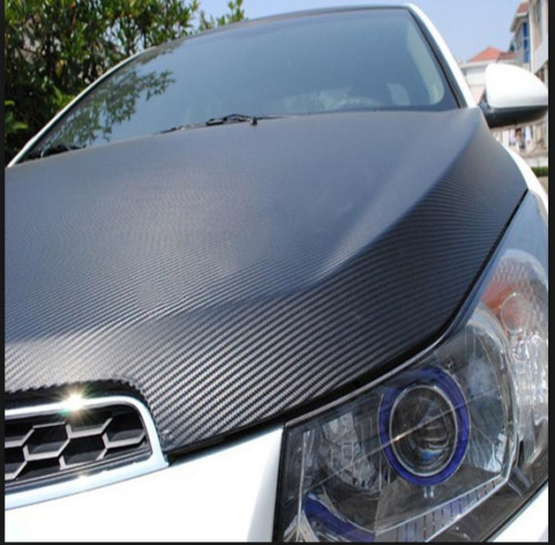 Premium Fibra De Carbono For Car Vinilo Para Autos Carros Negro 30*152 cm 7D US