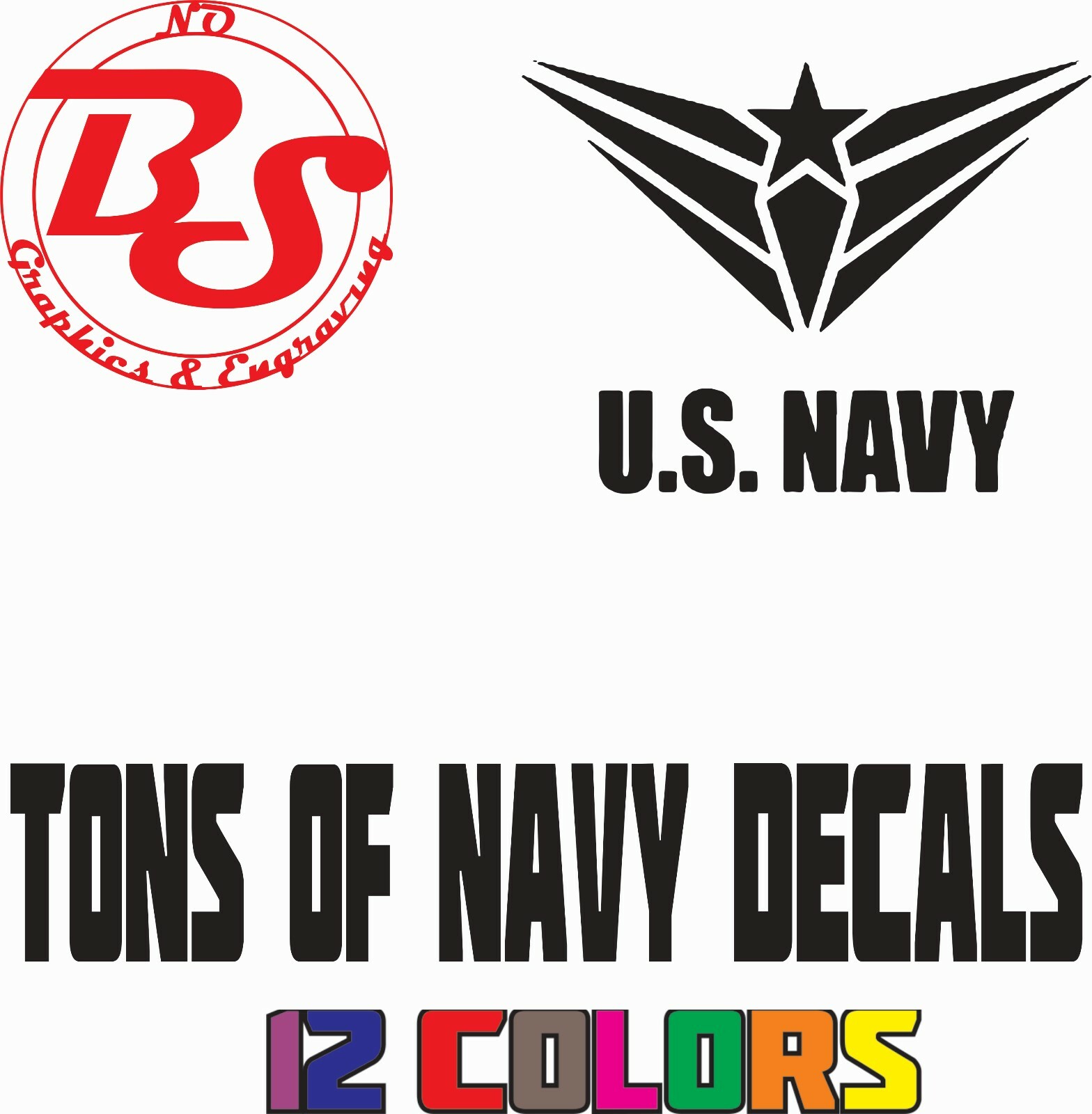 6″ NAVY USA Armed Forces Military Boat Veteran United States Vinyl Decal noBS