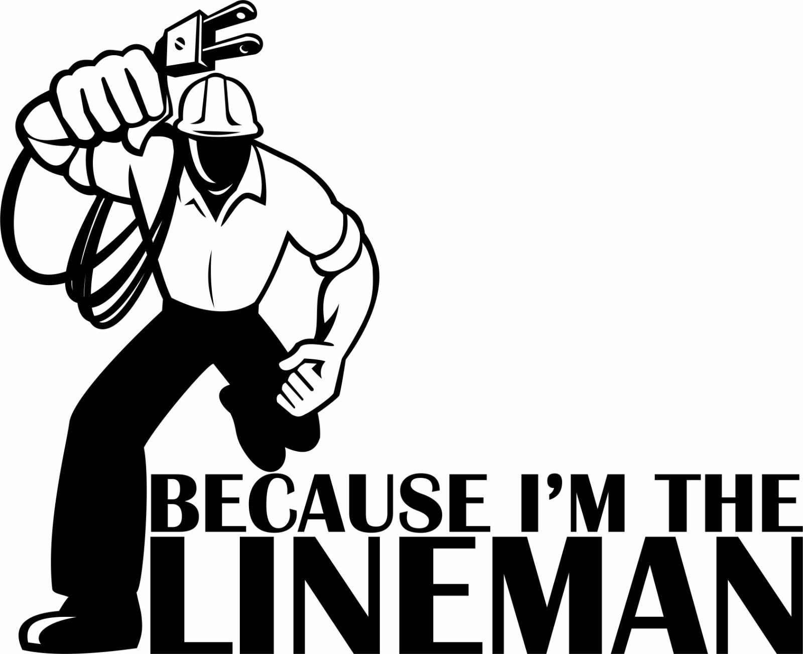 Lineman Electrician Journeyman Power Plug Car Truck Window Vinyl Decal Sticker