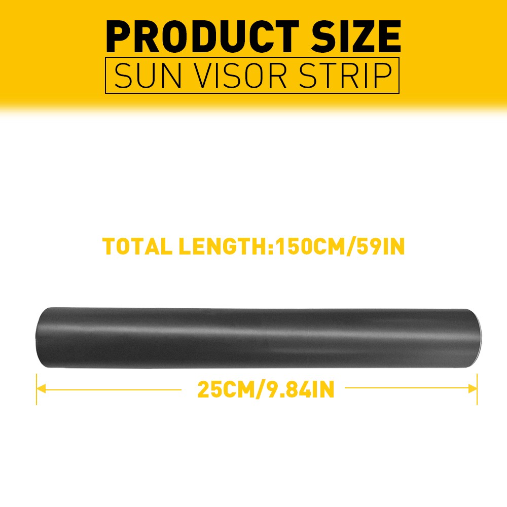 10*60in Sun Visor Strip Windshield Banner Vinyl Long Lasting Premium Blank Decal