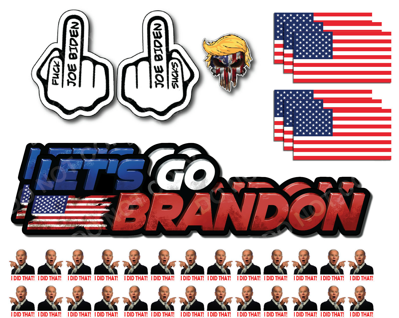 37x Joe Biden Sucks I Did That Gas Pump Car Truck Decal Sticker Let’s Go Brandon