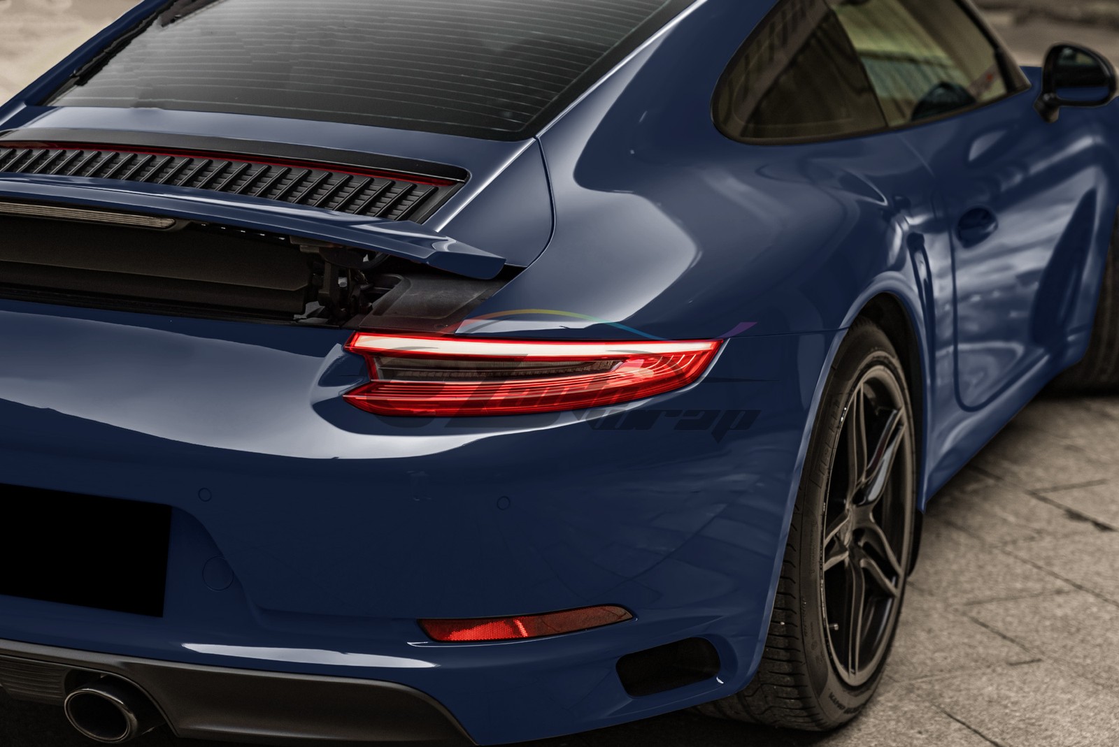 High Gloss Midnight Blue Car Vinyl Wrap Sticker Decal Sheet Film DIY Air Release