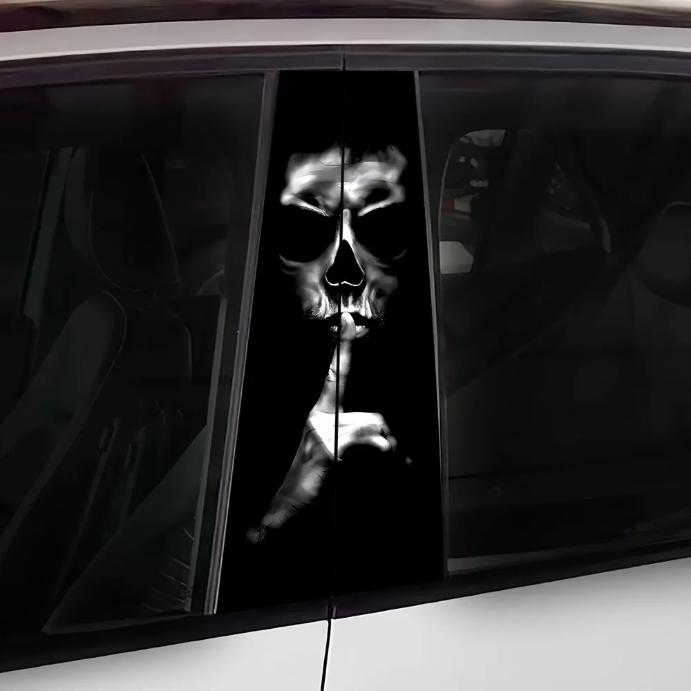 2 pieces of “Do Not Make Noise” Car B Pillar Sticker Center Column Cover Decals