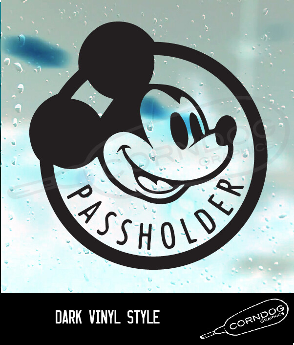 Disney Passholder STICKER VINYL DECAL MICKEY MOUSE WALT DISNEY WORLD MAJIC