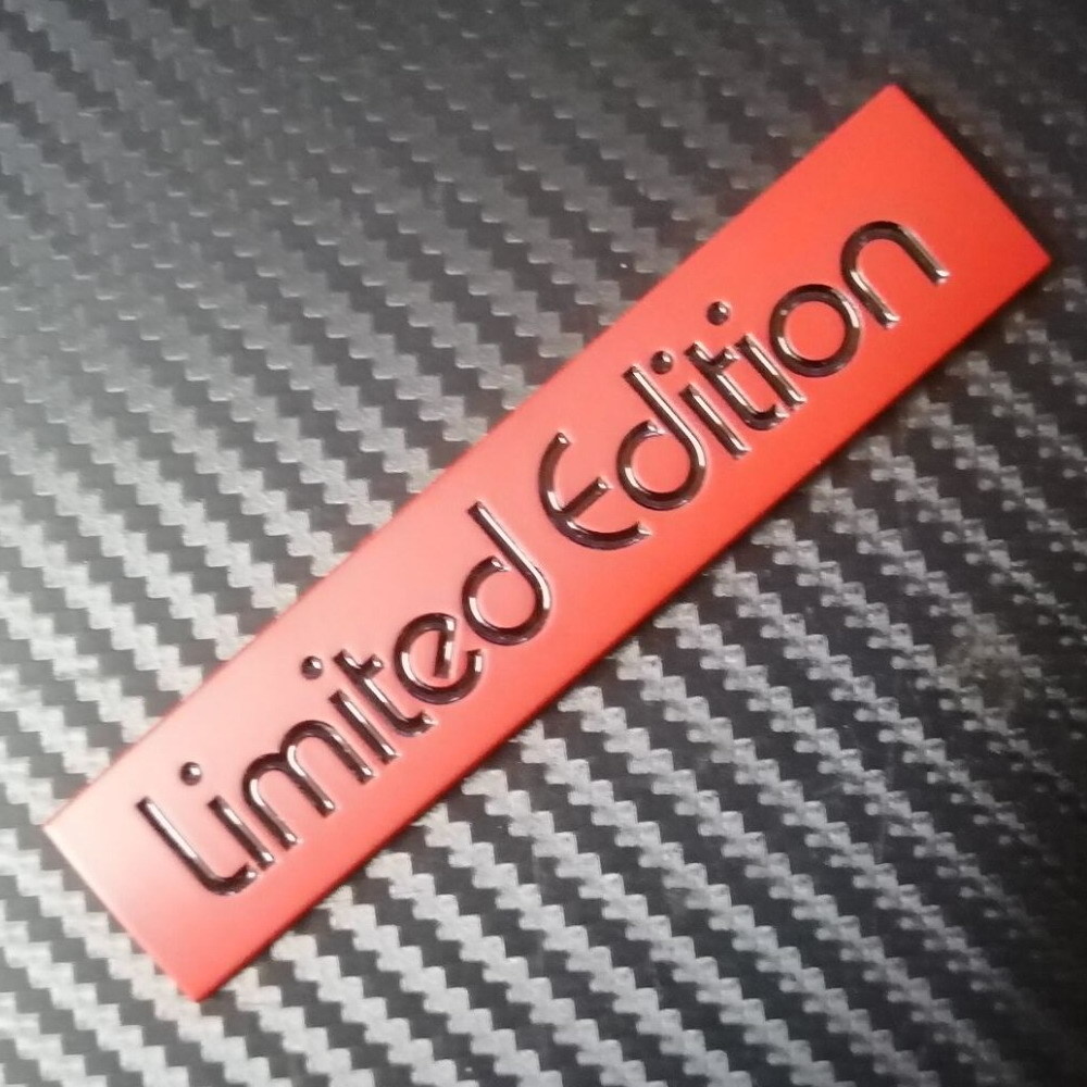 Car Badge Limited Edition 10.5cm Metal Trunk Side Motorcycle Emblem Sticker