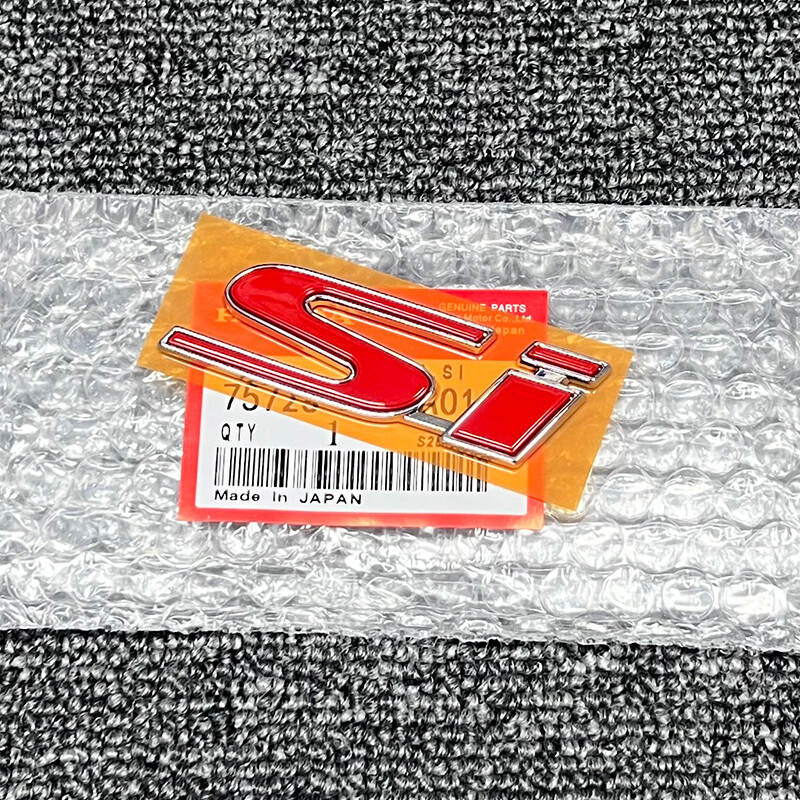1Pcs RED SI BADGE FOR HONDA CIVIC EP3 FG2 FG4 REAR TRUNK EMBLEM STICKER