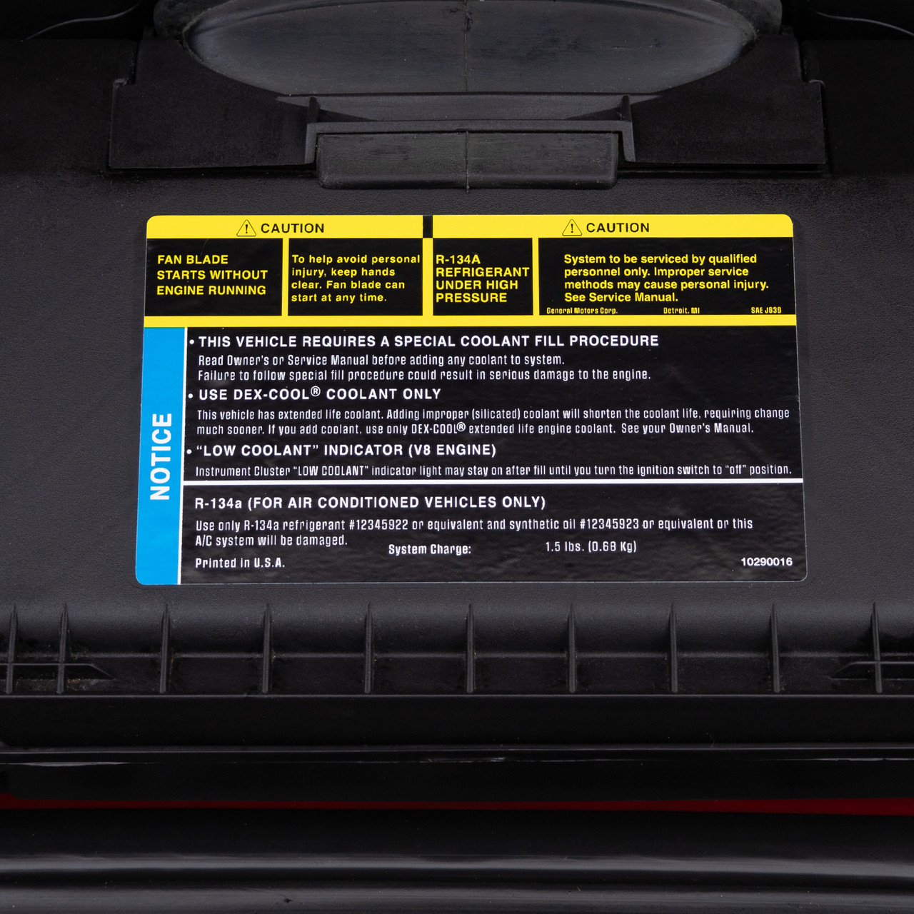 1998-2002 Camaro/Firebird Standard Air Lid Box Decal New Reproduction 10290016