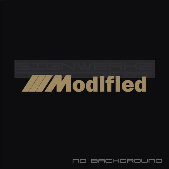 Modified Decal Sticker logo M M3 M5 Z4 M2 M4 X5M X6M X4 X2 M6 M2 M8 Pair