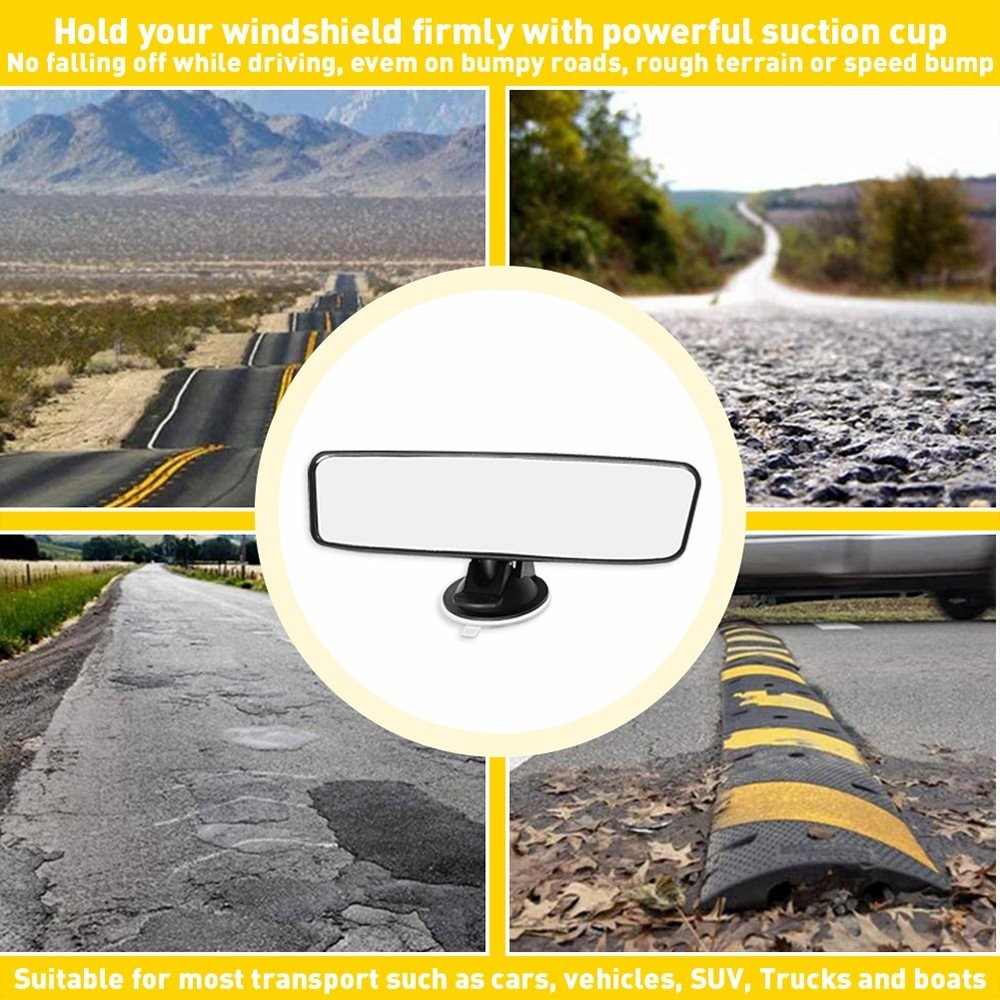 1/2Set Upgrade Car Rear Suction Universal View Learner Mirror Cup Driver Interio