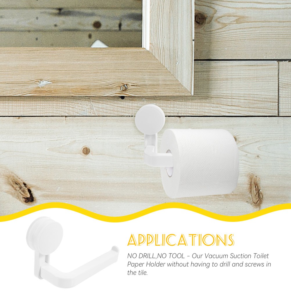 Suction Cup Paper Roll Holder for Bathroom Wall Mount Towel Rack Design