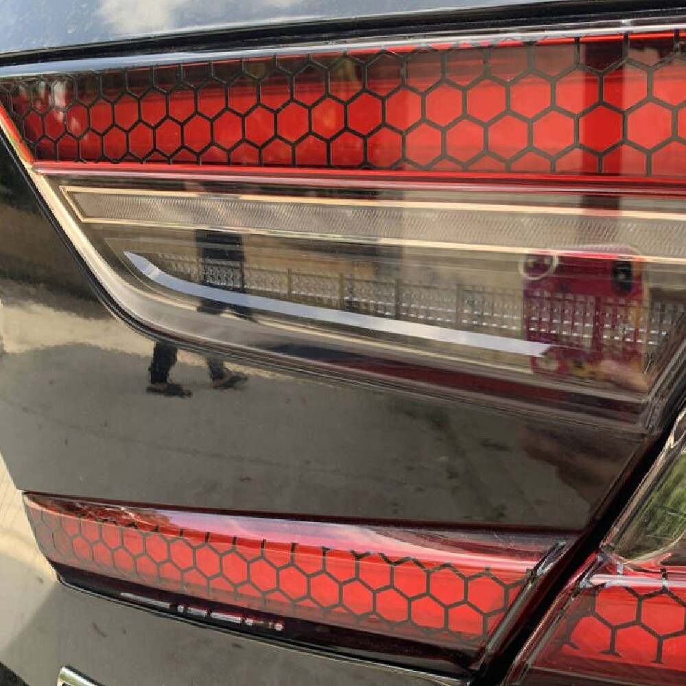 Fits For 2022 Honda Accord Rear Tail Light Honeycomb Tail-lamp Decal Accessories