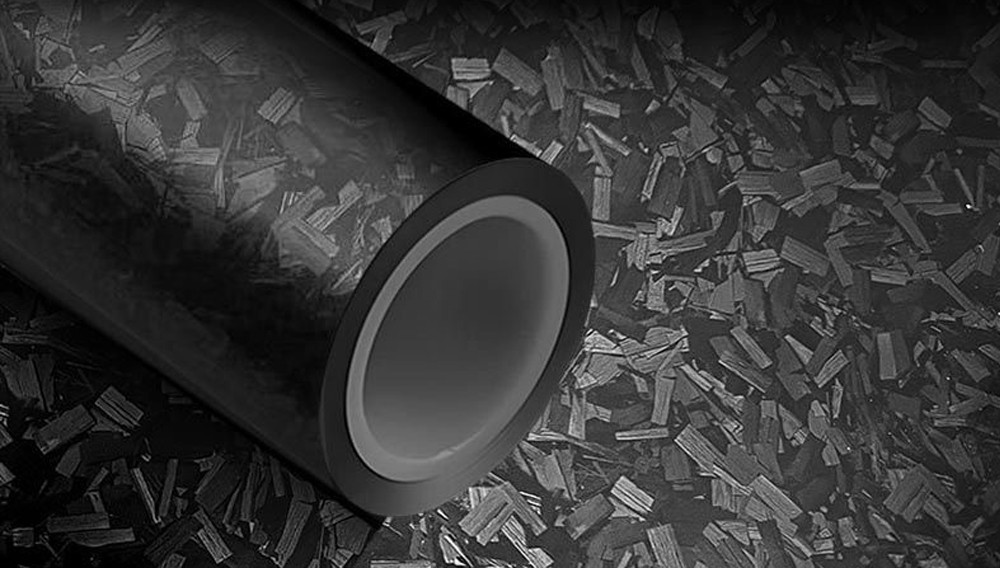 12″x60″ PET Liner Matte Black Forged Carbon Fiber Car Vinyl Wrap 1ft x 5ft