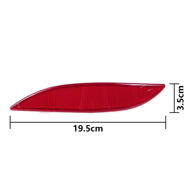 Bumper Reflector ABS Plastic Wear-resistant Non-deforming Easy To Install