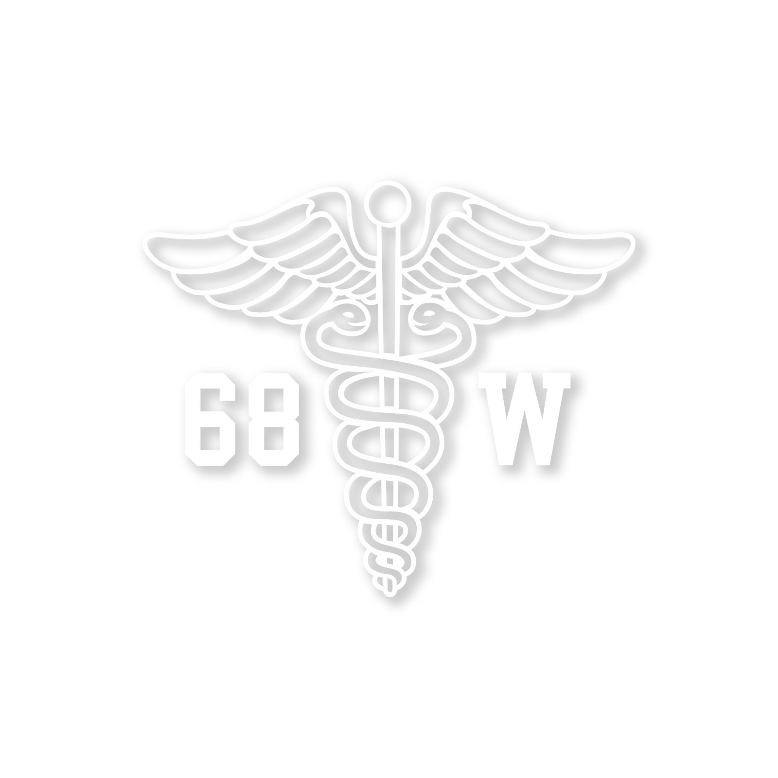 Army MOS 68W Combat Medic Medical Corps Branch Insignia Military Decal 4.5″ x 5″